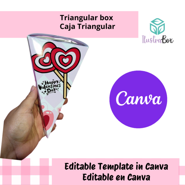 Caja Cono Triangular - Imagen 2