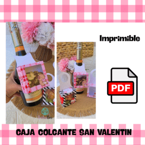 IMPRIMIBRE CAJA COLGANTE SAN VALENTIN